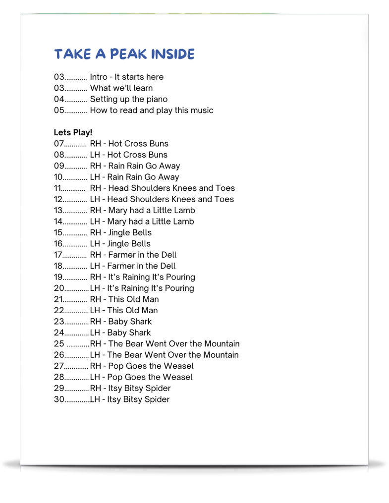 Level 2: Playing Songs using One Hand Ebook