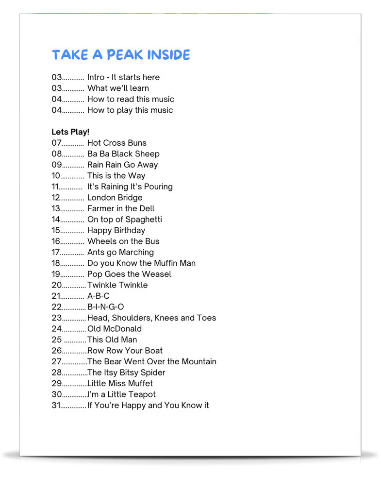 Level 3: Playing Songs using Two Hands Ebook